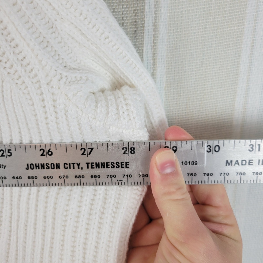 Madewell Nolan Ribbed Cardigan Sweater White Size 3X - Picture 9 of 11